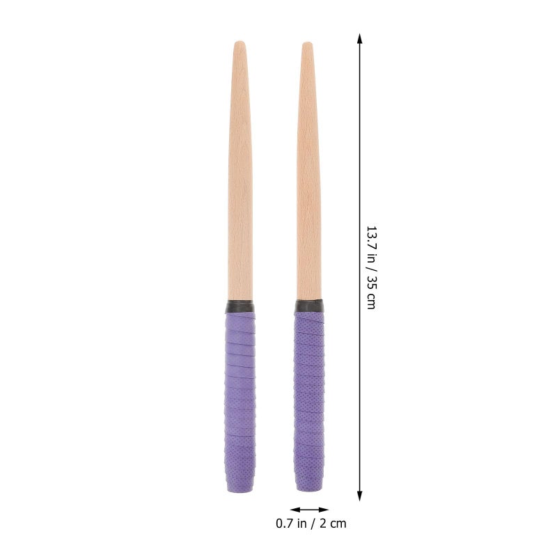 ROSENICE Pair of 350 * 20MM Maibachi of Taiko Drum Drumsticks drumsticks (Purple) - Image 5